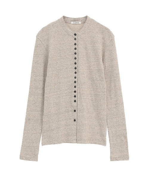 CLANE（クラネ）の「BUTTON DETAIL CUT TOPS（Tシャツ/カットソー・レディース・アイボリー/ネイビー・2/1）」の16枚目の写真