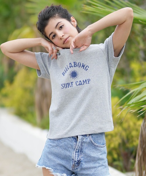 BILLABONG(ビラボン)の「BILLABONG/ビラボン 半袖 Tシャツ BG014U07(Tシャツ/カットソー・レディース・グレー/アイボリー・M)」の1枚目の写真
