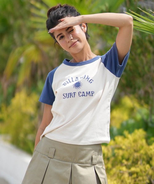 BILLABONG(ビラボン)の「BILLABONG/ビラボン 半袖 Tシャツ BG014U07(Tシャツ/カットソー・レディース・グレー/アイボリー・M)」の2枚目の写真