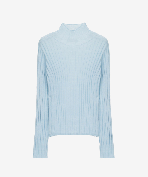 MIND BRIDGE WOMEN（マインドブリッジウーマン）の「[W][COUTURE]リブタートルネックニット - 2カラー（ニット/セーター・レディース・ブラック/スカイブルー・66/55）」の4枚目の写真