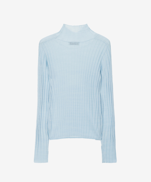 MIND BRIDGE WOMEN（マインドブリッジウーマン）の「[W][COUTURE]リブタートルネックニット - 2カラー（ニット/セーター・レディース・ブラック/スカイブルー・66/55）」の5枚目の写真
