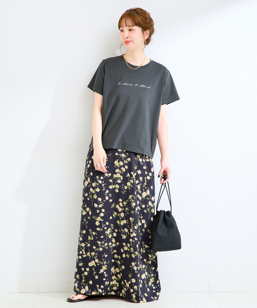 B.C STOCK（ベーセーストック）の「《追加5》ウォッシャブル / 接触冷感 / スムースワンポイントロゴTEE（Tシャツ/カットソー・レディース・ブラウン/ホワイト/ブラック系その他・FREE）」の17枚目の写真