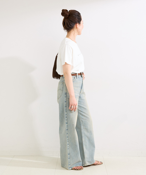 B.C STOCK（ベーセーストック）の「《追加5》ウォッシャブル / 接触冷感 / スムースワンポイントロゴTEE（Tシャツ/カットソー・レディース・ブラウン/ホワイト/ブラック系その他・FREE）」の20枚目の写真