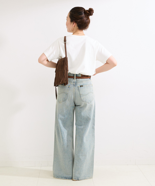 B.C STOCK（ベーセーストック）の「《追加5》ウォッシャブル / 接触冷感 / スムースワンポイントロゴTEE（Tシャツ/カットソー・レディース・ブラウン/ホワイト/ブラック系その他・FREE）」の21枚目の写真