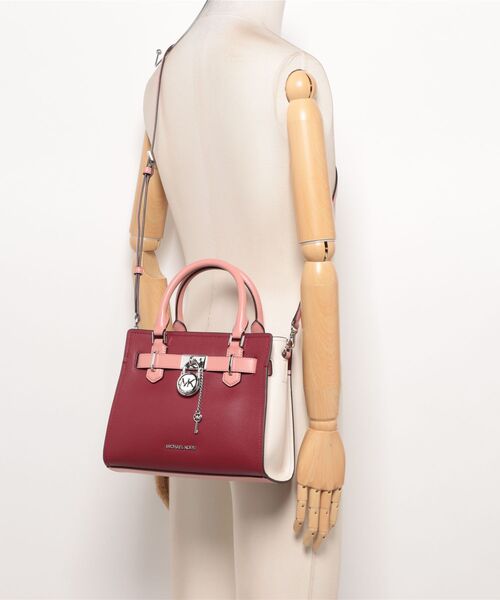 MICHAEL KORS(マイケルコース)の「LANDON サッチェル スモール(ハンドバッグ・レディース・マルーン・FREE)」の5枚目の写真