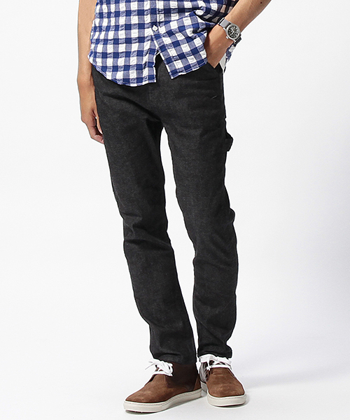 BEAMS（ビームス）の「BEAMS / ツイル ストレッチ ペインターパンツ（その他パンツ・メンズ・ホワイト/ブラック/インディゴブルー・X-LARGE/LARGE/MEDIUM/SMALL）」の3枚目の写真