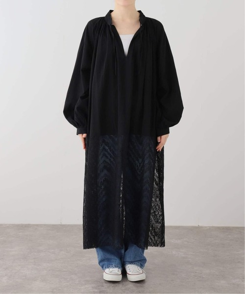 JOURNAL STANDARD LUXE(ジャーナルスタンダード ラックス)の「ラッフルレースドッキングワンピース(ワンピース・レディース・ホワイト/ブラック・FREE)」の16枚目の写真