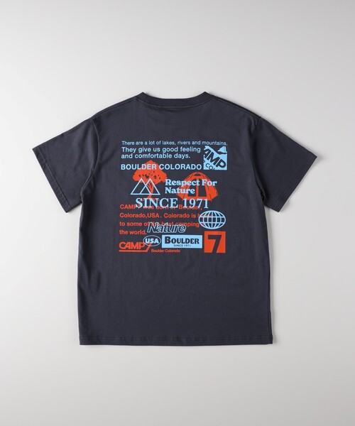 HONEYSUCKLE ROSE(ハニーサックルローズ)の「CAMP7(キャンプ7)プリントTシャツ(Tシャツ/カットソー・レディース・チャコールグレー/オフホワイト・04/05)」の17枚目の写真