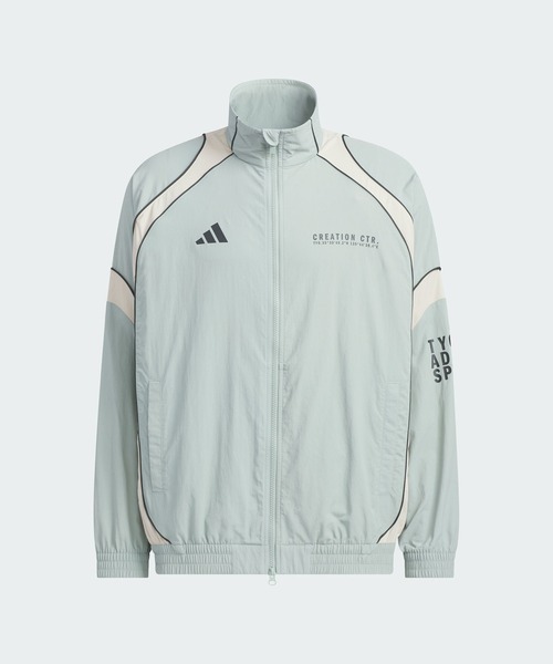 adidas(アディダス)の「BRAND LOVE ルーズフィット ライト ウーブン ジャケット / アディダス adidas(ジャージ・メンズ・グリーン・X-LARGE/XX-LARGE/SMALL/MEDIUM/LARGE/3XL/X-SMALL)」の6枚目の写真
