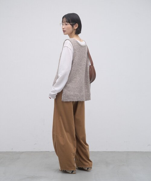 CIAOPANIC TYPY(チャオパニックティピー)の「∴深Uメランジスパンコールラメニットベスト(ベスト・レディース・ベージュ/ブラウン/グレー・ONE SIZE)」の10枚目の写真