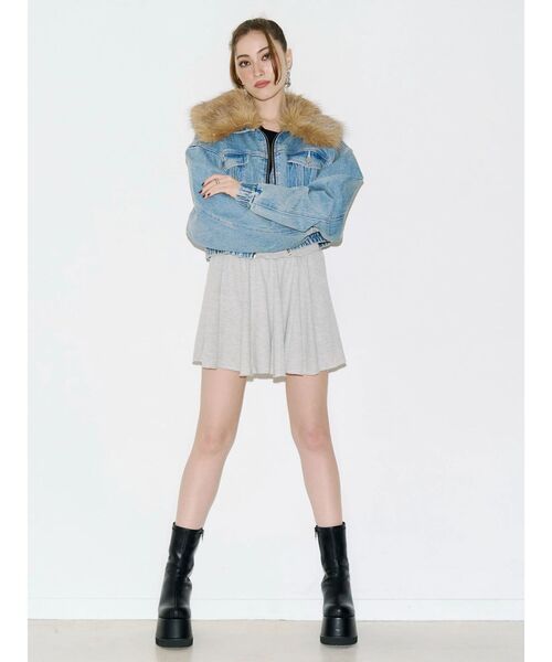 EVRIS(エヴリス)の「フェイクレザープラットフォームブーツ(ブーツ・レディース・ブラック/ブラウン・LARGE/MEDIUM/SMALL)」の9枚目の写真