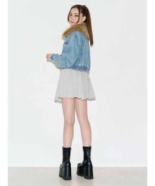 EVRIS(エヴリス)の「フェイクレザープラットフォームブーツ(ブーツ・レディース・ブラック/ブラウン・LARGE/MEDIUM/SMALL)」の10枚目の写真