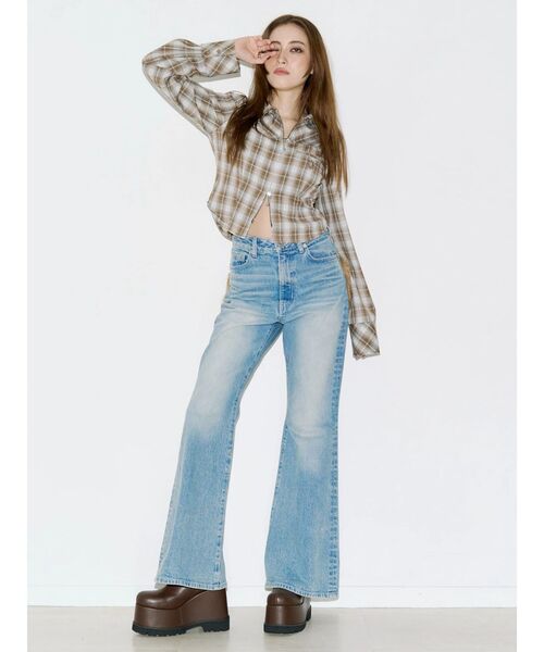 EVRIS(エヴリス)の「フェイクレザープラットフォームブーツ(ブーツ・レディース・ブラック/ブラウン・LARGE/MEDIUM/SMALL)」の13枚目の写真