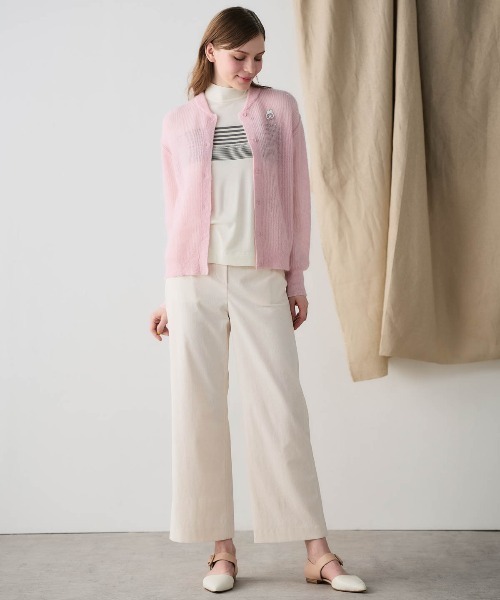 STUDIO PICONE(スタジオピッコーネ)の「フロントボーダー発熱プルオーバー(Tシャツ/カットソー・レディース・ブラック/ブラウン/ホワイト・M/L/LL)」の20枚目の写真