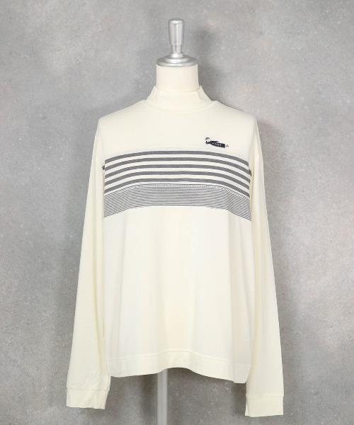 STUDIO PICONE(スタジオピッコーネ)の「フロントボーダー発熱プルオーバー(Tシャツ/カットソー・レディース・ブラック/ブラウン/ホワイト・M/L/LL)」の8枚目の写真