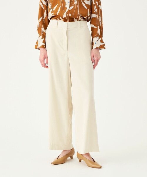 BALLSEY（ボールジィ）の「ライトコール セミワイドパンツ（その他パンツ・レディース・ホワイト/ネイビー/グリーン・36/32/34）」の5枚目の写真