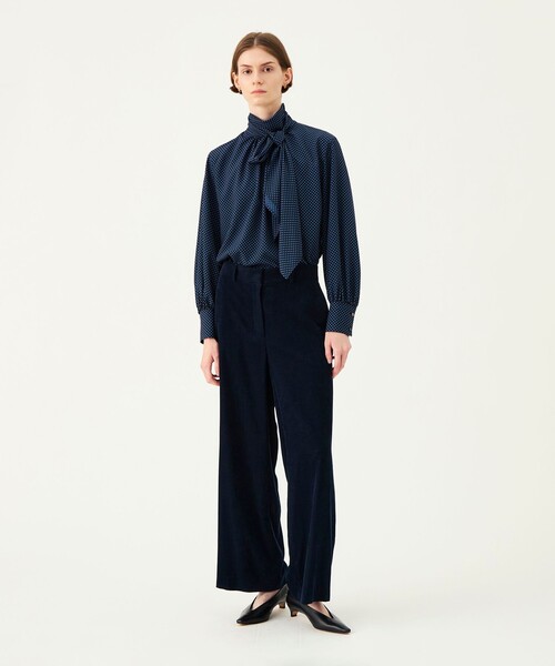 BALLSEY（ボールジィ）の「ライトコール セミワイドパンツ（その他パンツ・レディース・ホワイト/ネイビー/グリーン・36/32/34）」の13枚目の写真