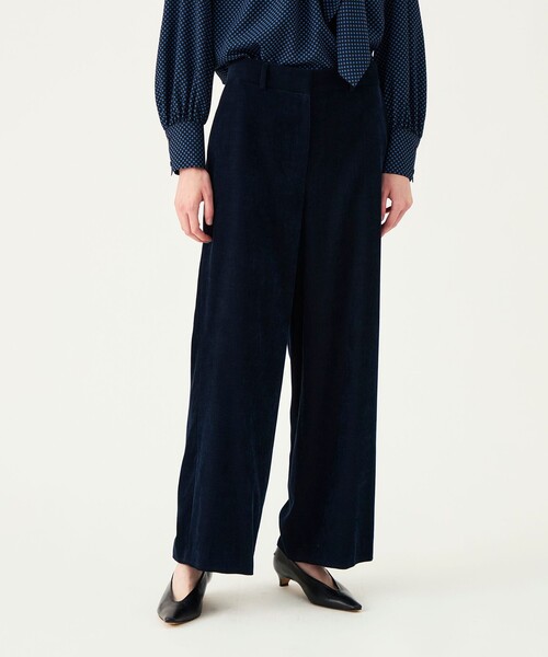 BALLSEY（ボールジィ）の「ライトコール セミワイドパンツ（その他パンツ・レディース・ホワイト/ネイビー/グリーン・36/32/34）」の14枚目の写真