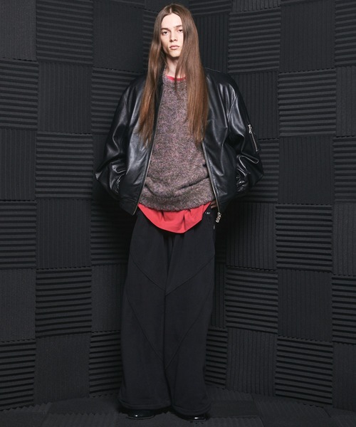 MAISON SPECIAL(メゾンスペシャル)の「《UNISEX》Sheep Leather Prime-Over MA-1/シープレザープライムオーバーMA-1【MAISON SPECIAL/メゾンスペシャル】(MA-1・メンズ・ブラック/ダークブラック・0/1/2)」の3枚目の写真