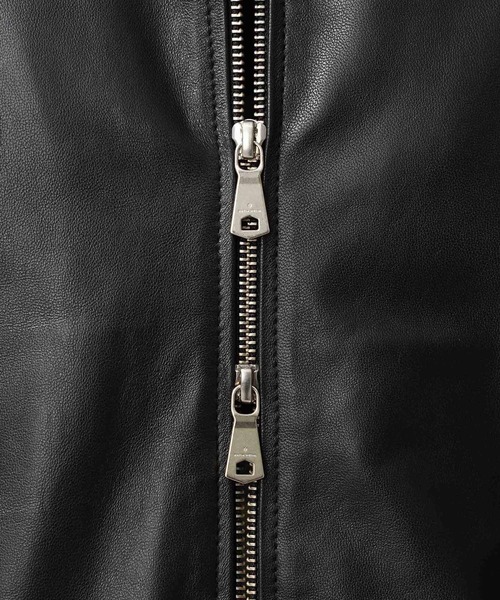 MAISON SPECIAL(メゾンスペシャル)の「《UNISEX》Sheep Leather Prime-Over MA-1/シープレザープライムオーバーMA-1【MAISON SPECIAL/メゾンスペシャル】(MA-1・メンズ・ブラック/ダークブラック・0/1/2)」の15枚目の写真