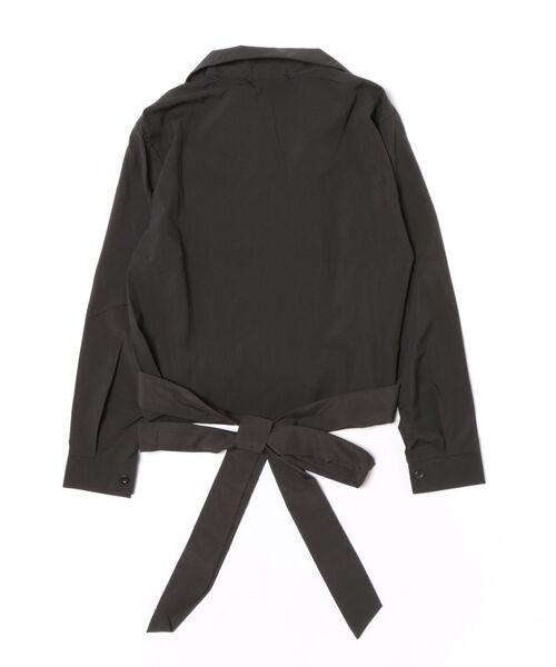 Ritzy（リッツィー）の「バックリボン・長袖クロップドブラウス（シャツ/ブラウス・レディース・ブルーグレー/ブラック/ホワイト・MEDIUM/LARGE）」の18枚目の写真