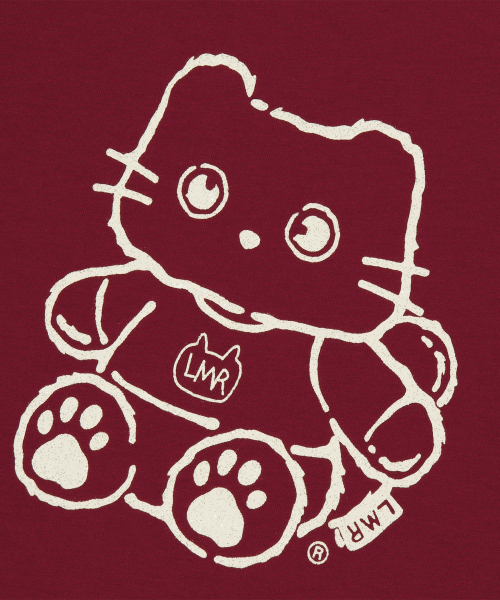 LMR(エルエムアール)の「キャリカチュール シャニョン リンガーTシャツ バーガンディ(Tシャツ/カットソー・レディース・バーガンディー・SMALL/MEDIUM)」の3枚目の写真