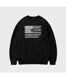 THE STARS AND STRIPES CREWNECK (BLACK)