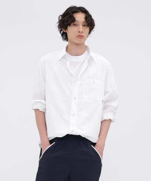 MHL.(エムエイチエル)の「MHL. UTILITY WEAR PIECE DYED COTTON POPLIN SHIRT(シャツ/ブラウス・レディース・ホワイト・SMALL/MEDIUM/LARGE)」の5枚目の写真