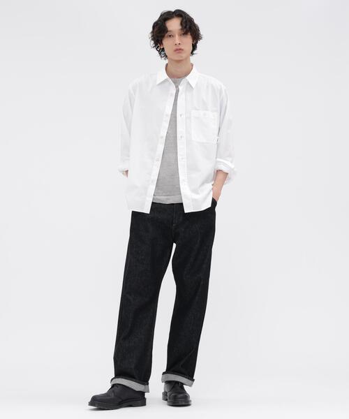 MHL.(エムエイチエル)の「MHL. UTILITY WEAR PIECE DYED COTTON POPLIN SHIRT(シャツ/ブラウス・レディース・ホワイト・SMALL/MEDIUM/LARGE)」の7枚目の写真