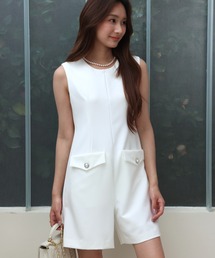BIRTHDAY BASH（バースデイバッシュ）の「BIG COLLAR CULOTTE ALL IN ONE（ビッグカラーキュロットオールインワン）（つなぎ/オールインワン）」