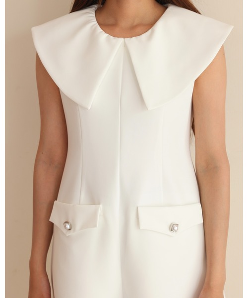 BIRTHDAY BASH(バースデイバッシュ)の「BIG COLLAR CULOTTE ALL IN ONE(ビッグカラーキュロットオールインワン)(つなぎ/オールインワン・レディース・ネイビー/ホワイト・S/M)」の22枚目の写真