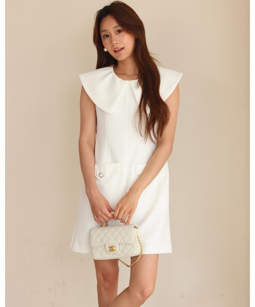 BIRTHDAY BASH(バースデイバッシュ)の「BIG COLLAR CULOTTE ALL IN ONE(ビッグカラーキュロットオールインワン)(つなぎ/オールインワン・レディース・ネイビー/ホワイト・S/M)」の21枚目の写真