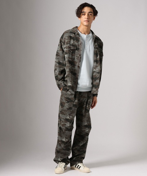 BAYFLOW(ベイフロー)の「フェードカモアソートシャツ(シャツ/ブラウス・メンズ・カーキ/アイボリー/チャコール・MEDIUM/LARGE)」の15枚目の写真
