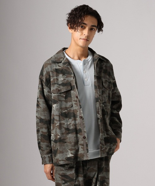 BAYFLOW(ベイフロー)の「フェードカモアソートシャツ(シャツ/ブラウス・メンズ・カーキ/アイボリー/チャコール・MEDIUM/LARGE)」の17枚目の写真
