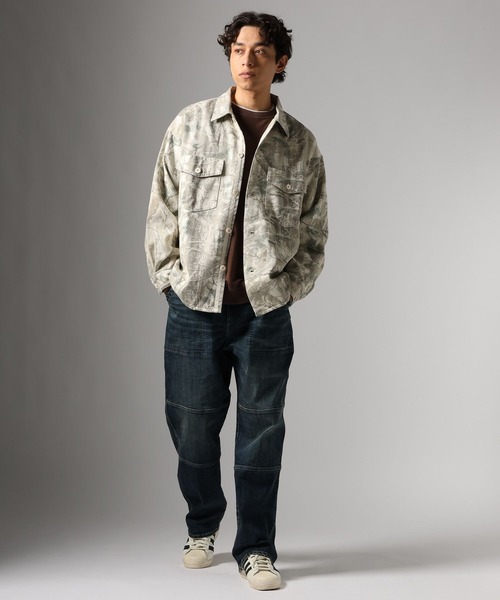 BAYFLOW(ベイフロー)の「フェードカモアソートシャツ(シャツ/ブラウス・メンズ・カーキ/アイボリー/チャコール・MEDIUM/LARGE)」の19枚目の写真