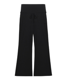 FOLD WIDE PANTS_BLACK