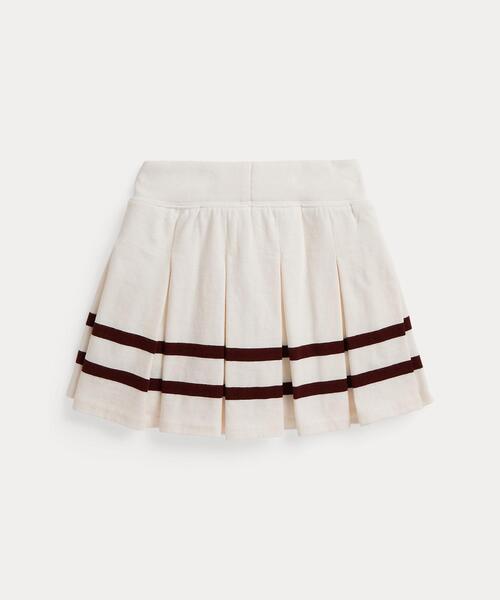 POLO RALPH LAUREN CHILDRENSWEAR(ポロ ラルフ ローレン チルドレンズウェア)の「ストライプド プリーテッド ジャージー スコート(その他パンツ・キッズ・ホワイト・6/4/3)」の2枚目の写真