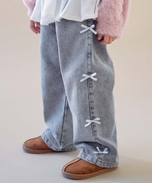 devirock（デビロック）の「【ひやっとしない】やわらか裏起毛デニム えらべるガールズデザインパンツ（デニムパンツ）」