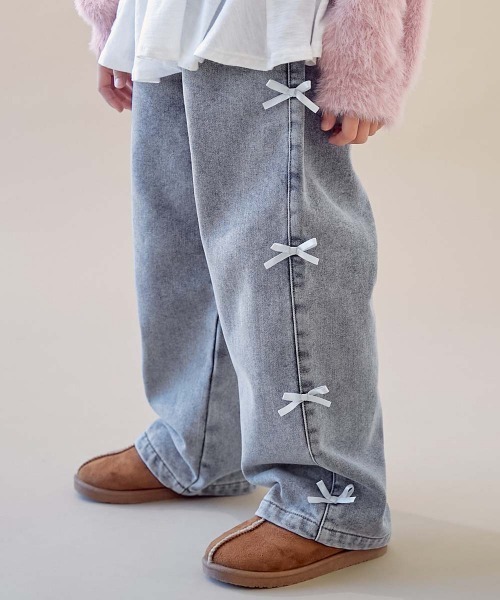 ストレッチデニム ケミカルウォッシュ 裾フリンジ ショートパンツ