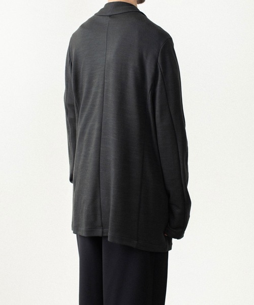 ATTACHMENT(アタッチメント)の「【LIMITED】W/NYスムース ストールジャケット / W/NY SMOOTH STALL JACKET(カーディガン/ボレロ・メンズ・ブラック/ダークグレー・4/2/3/1)」の8枚目の写真