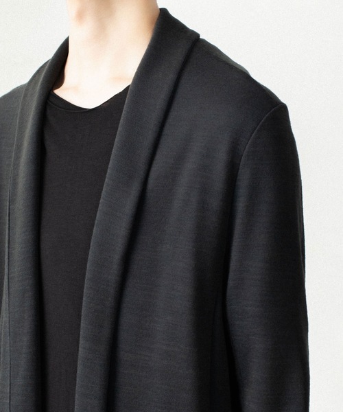ATTACHMENT(アタッチメント)の「【LIMITED】W/NYスムース ストールジャケット / W/NY SMOOTH STALL JACKET(カーディガン/ボレロ・メンズ・ブラック/ダークグレー・4/2/3/1)」の10枚目の写真