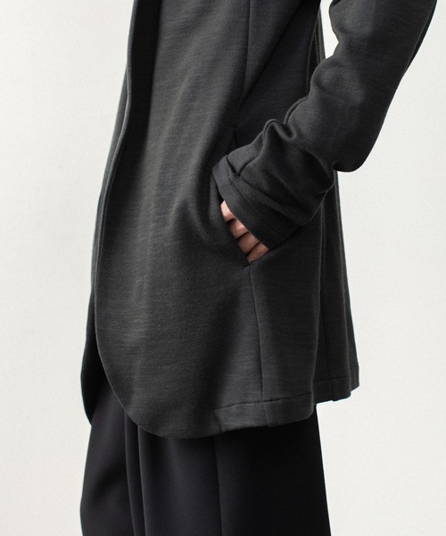 ATTACHMENT(アタッチメント)の「【LIMITED】W/NYスムース ストールジャケット / W/NY SMOOTH STALL JACKET(カーディガン/ボレロ・メンズ・ブラック/ダークグレー・4/2/3/1)」の11枚目の写真