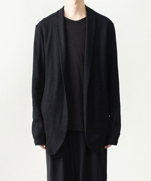 ATTACHMENT(アタッチメント)の「【LIMITED】W/NYスムース ストールジャケット / W/NY SMOOTH STALL JACKET(カーディガン/ボレロ・メンズ・ブラック/ダークグレー・4/2/3/1)」の13枚目の写真