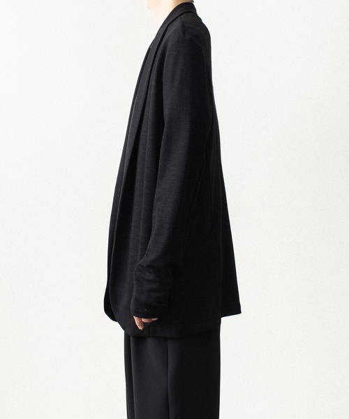 ATTACHMENT(アタッチメント)の「【LIMITED】W/NYスムース ストールジャケット / W/NY SMOOTH STALL JACKET(カーディガン/ボレロ・メンズ・ブラック/ダークグレー・4/2/3/1)」の15枚目の写真