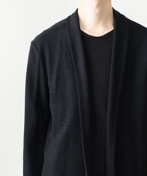 ATTACHMENT(アタッチメント)の「【LIMITED】W/NYスムース ストールジャケット / W/NY SMOOTH STALL JACKET(カーディガン/ボレロ・メンズ・ブラック/ダークグレー・4/2/3/1)」の18枚目の写真