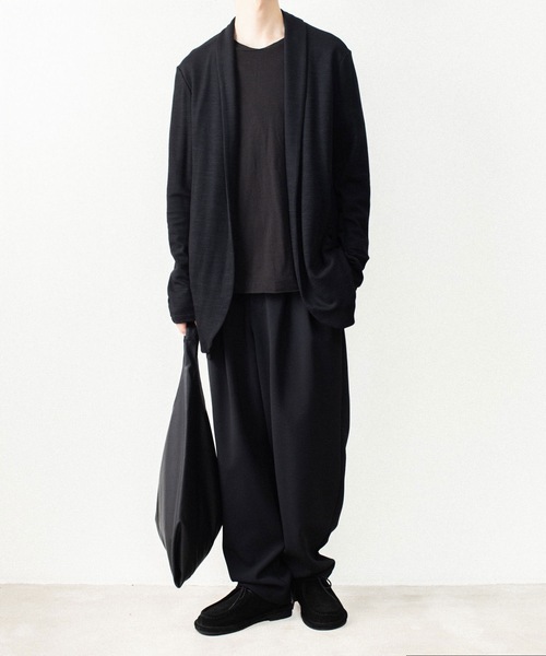 ATTACHMENT(アタッチメント)の「【LIMITED】W/NYスムース ストールジャケット / W/NY SMOOTH STALL JACKET(カーディガン/ボレロ・メンズ・ブラック/ダークグレー・4/2/3/1)」の21枚目の写真