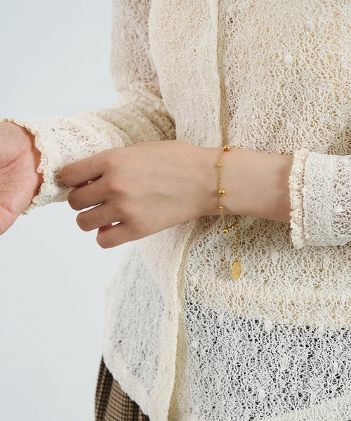 ROSE BUD(ローズバッド)の「BALL BRACELET(ブレスレット・レディース・シルバー/ゴールド・ONE SIZE)」の2枚目の写真