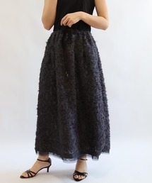 レオパード柄シャギージャガード