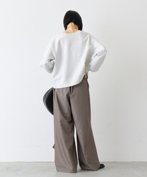 CIAOPANIC TYPY（チャオパニックティピー）の「∴【3サイズ展開/美シルエット】5タックワイドイージースラックス（スラックス・レディース・ブラック/グレー/ブラウン・LARGE/MEDIUM/SMALL）」の14枚目の写真