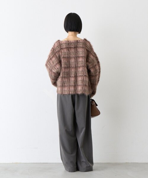 CIAOPANIC TYPY（チャオパニックティピー）の「∴【3サイズ展開/美シルエット】5タックワイドイージースラックス（スラックス・レディース・ブラック/グレー/ブラウン・LARGE/MEDIUM/SMALL）」の10枚目の写真